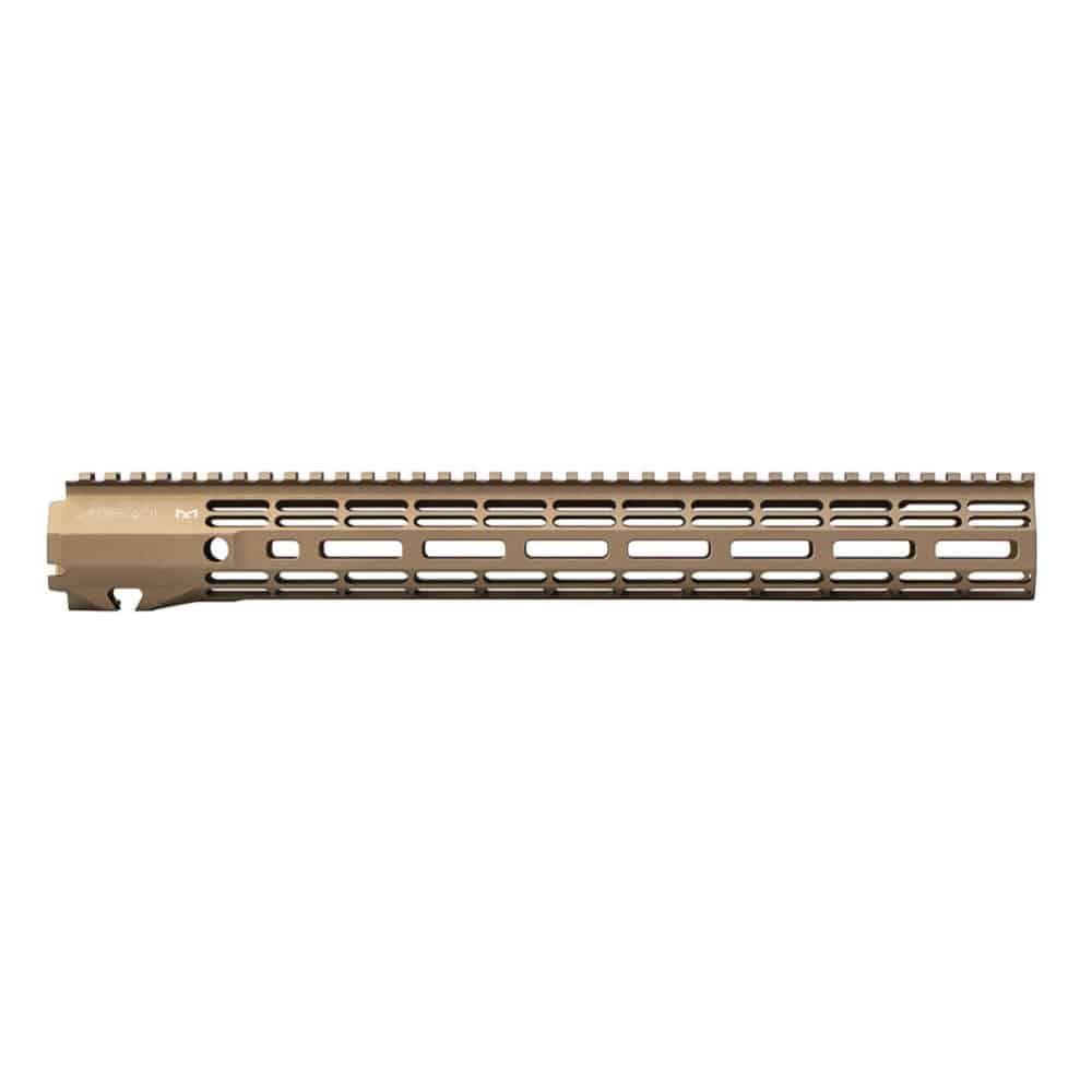Unknown Aero Precision ATLAS R-ONE free Float Handguard - M-LOK - Full Top Rail - 6 Lengths Available - Burnt Bronze, 15 Inch (Color: Burnt Bronze, Length: 15 Inch)