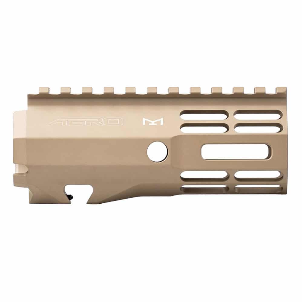 Unknown Aero Precision ATLAS R-ONE free Float Handguard - M-LOK - Full Top Rail - 6 Lengths Available - Flat Dark Earth, 4.8 inch (Color: Flat Dark Earth, Length: 4.8 inch)