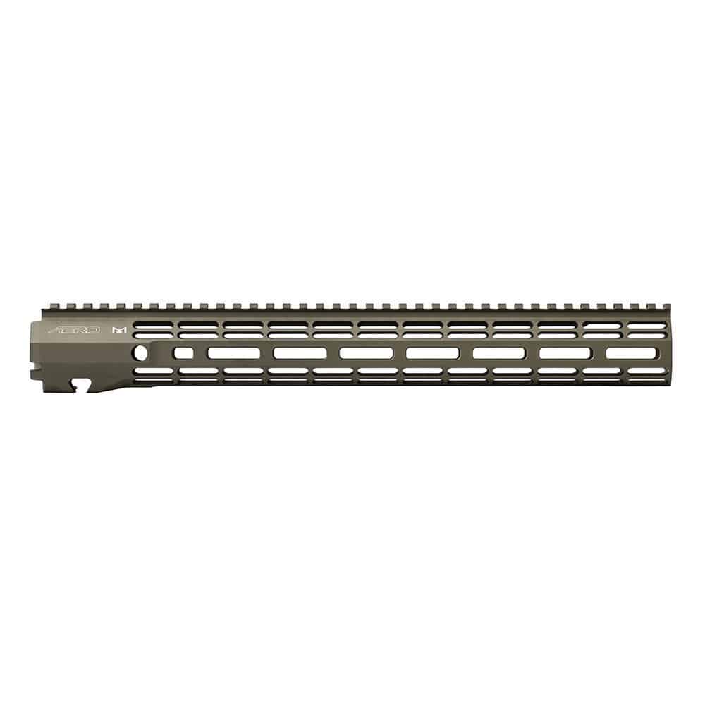 Unknown Aero Precision ATLAS R-ONE free Float Handguard - M-LOK - Full Top Rail - 6 Lengths Available - OD Green, 15 Inch (Color: OD Green, Length: 15 Inch)
