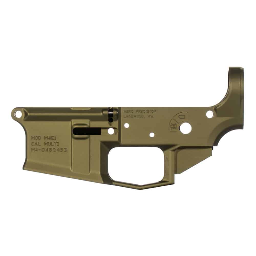 Unknown Aero Precision M4E1 AR-15 Lower Receiver - Anodized OD Green (Color: Anodized OD Green)