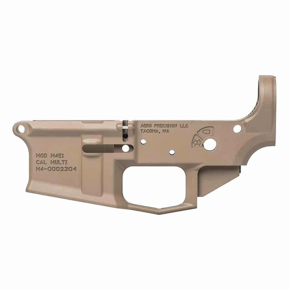 Unknown Aero Precision M4E1 AR-15 Lower Receiver - Flat Dark Earth (Color: Flat Dark Earth)