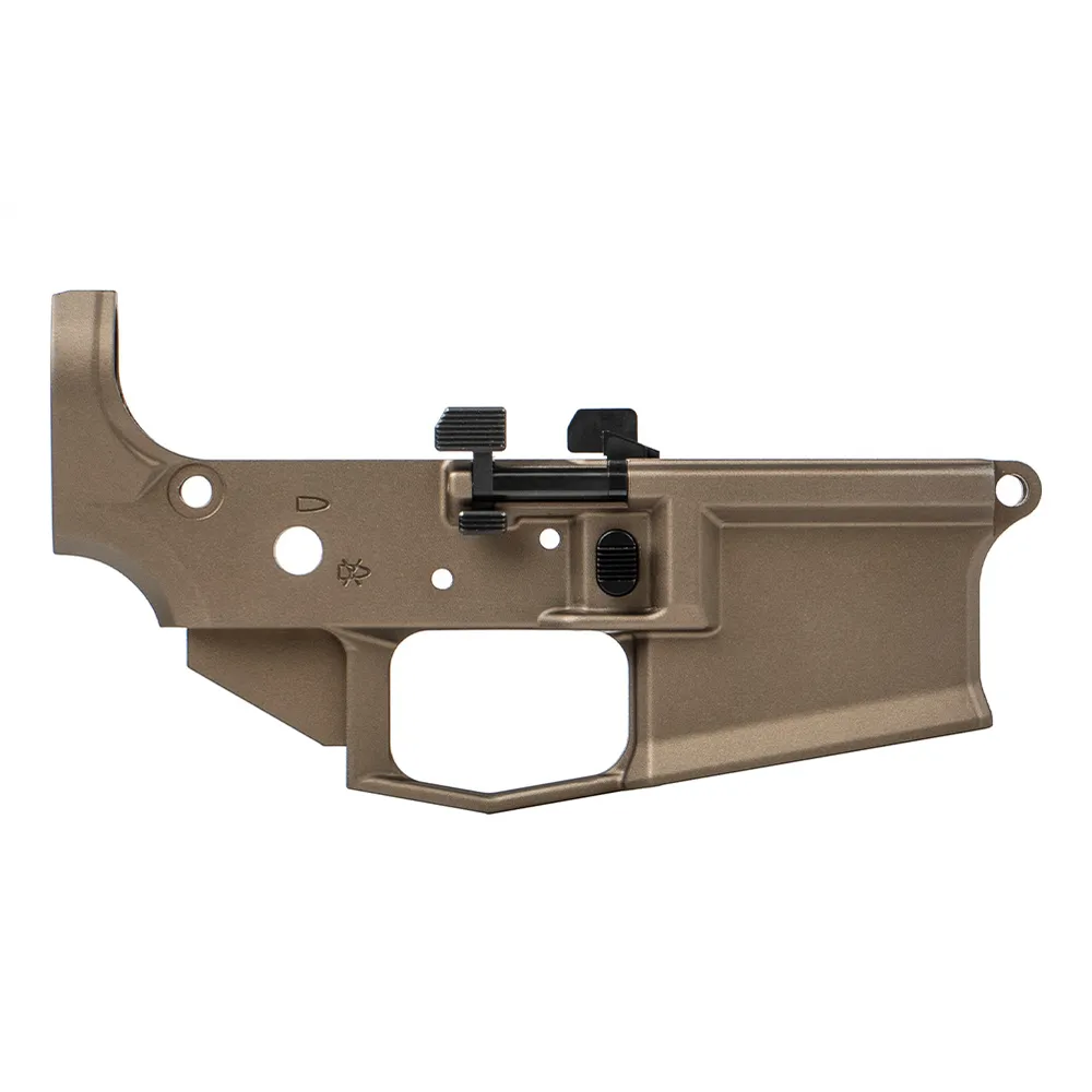 Unknown Aero Precision M4E1 Pro Ambidextrous AR-15 Lower Receiver - Multiple Colors - Anodized Kodiak Brown (Color: Anodized Kodiak Brown)