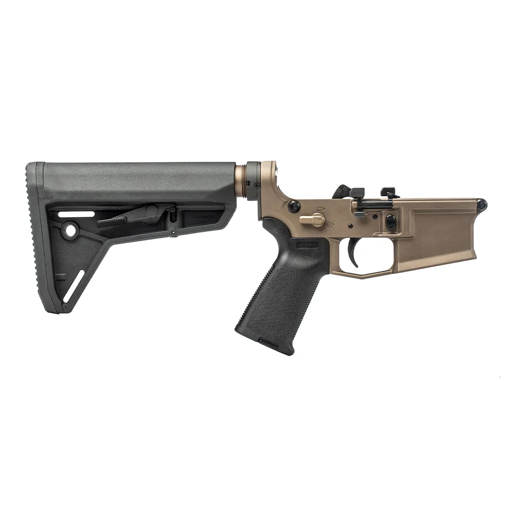 Unknown Aero Precision M4E1 Pro Complete Lower Receiver - Anodized Kodiak Brown (Color: Anodized Kodiak Brown)