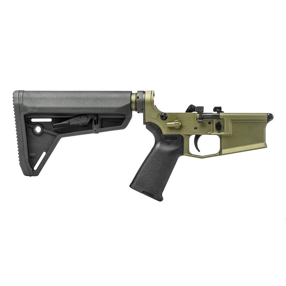 Unknown Aero Precision M4E1 Pro Complete Lower Receiver - Anodized OD Green (Color: Anodized OD Green)