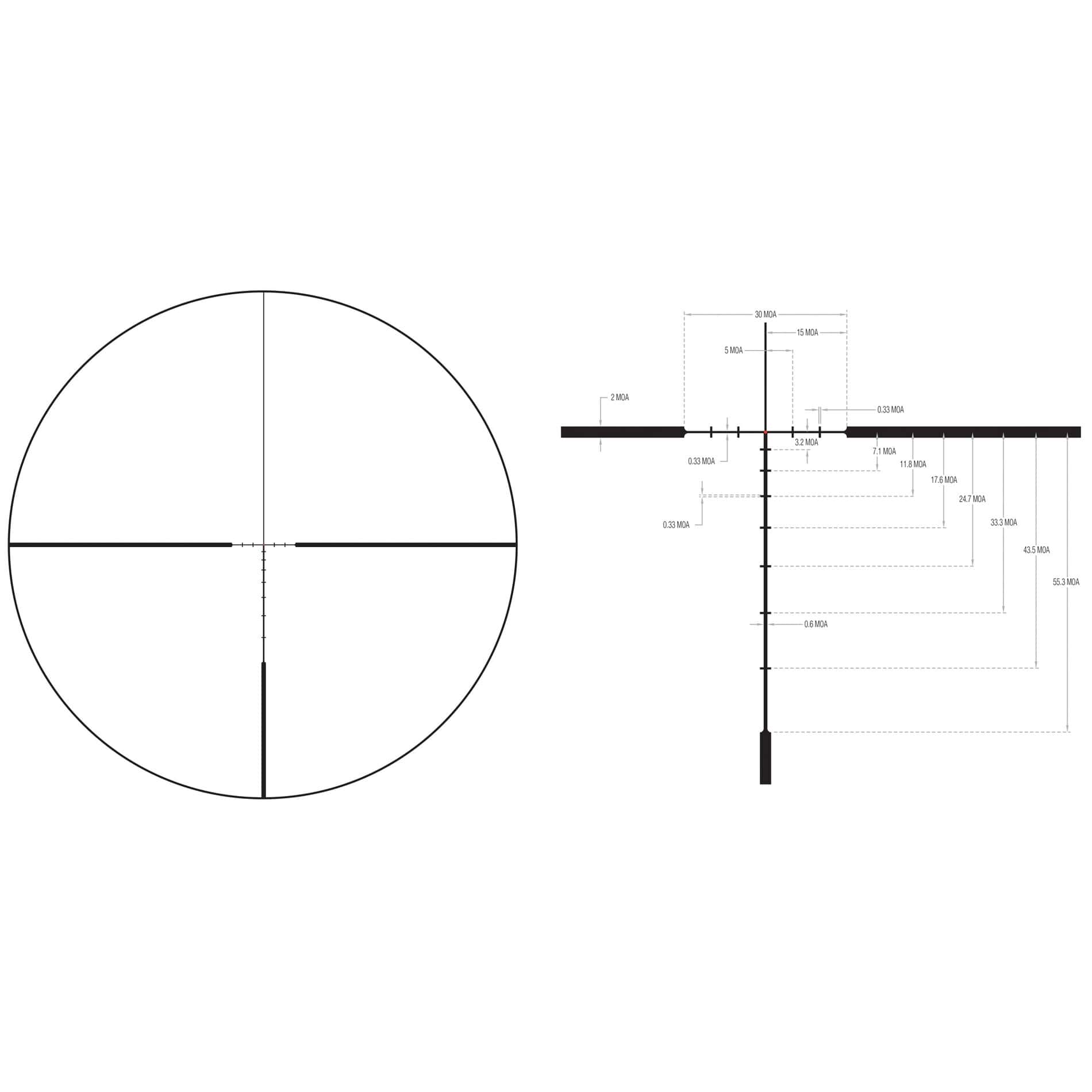 Trijicon Credo HX 1-6x24 30mm Scope - MOA - Illuminated Reticle