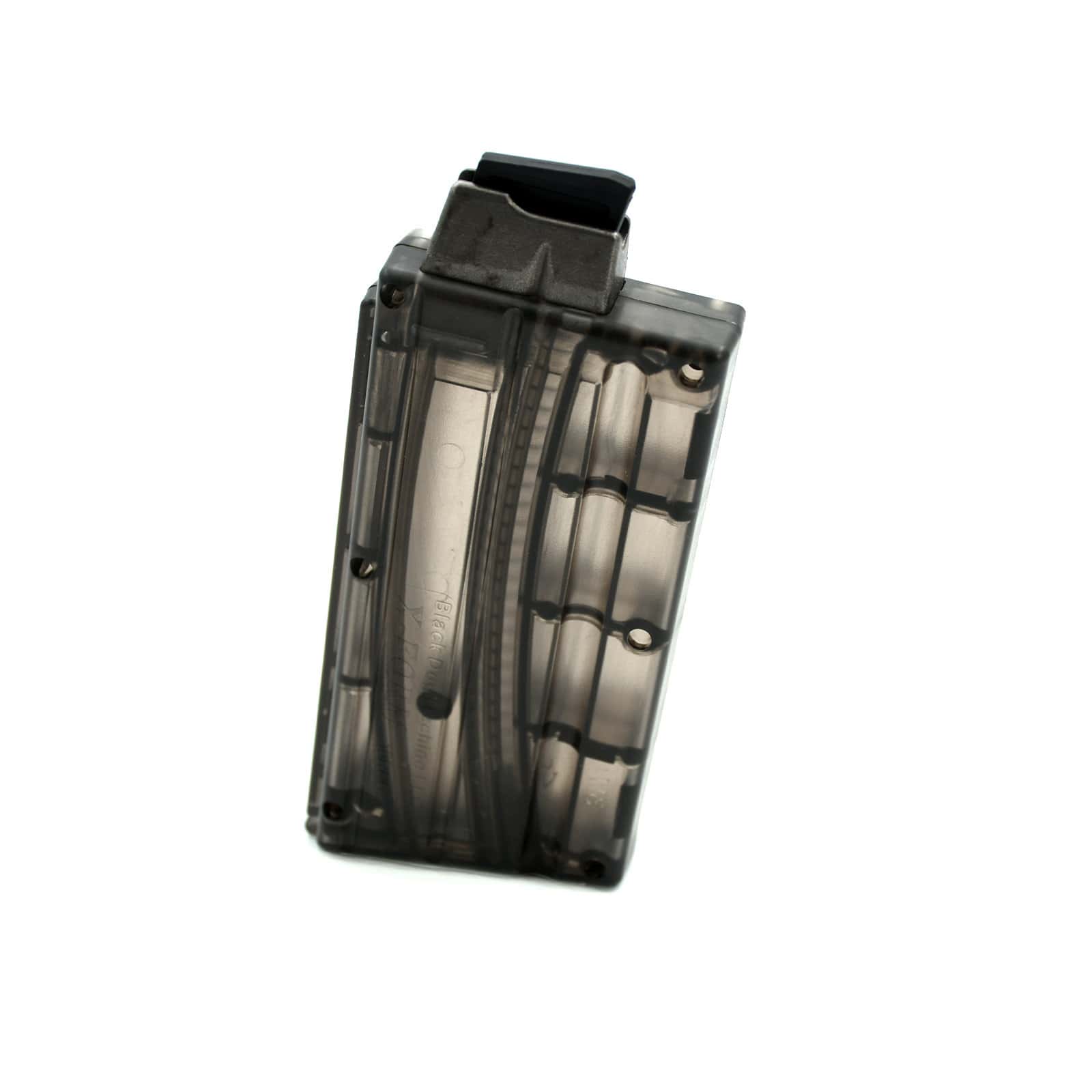 Unknown Discontinued: Black Dog Machine 10 Round .22LR AR-15 Magazine with Steel Feed Lips - Translucent Smoke (Color: Translucent Smoke)