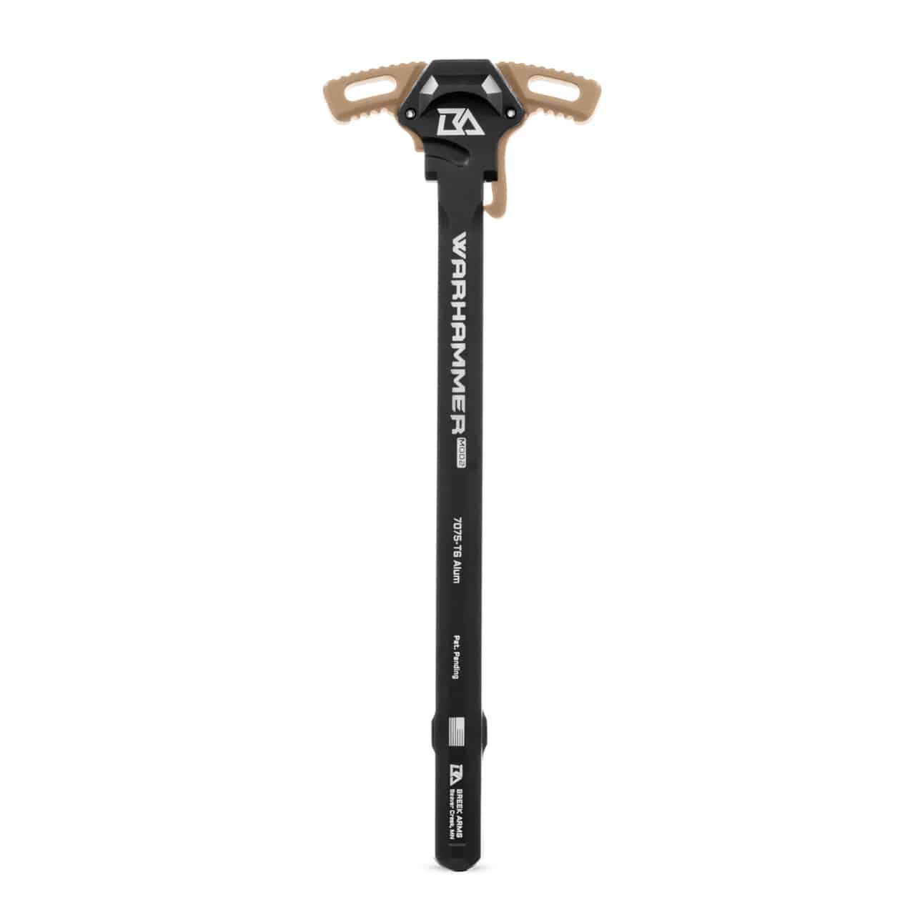 Unknown Breek Arms Micro Warhammer AR-15 Charging Handle - Flat Dark Earth (Color: Flat Dark Earth)