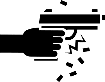illustration of a gun being fired