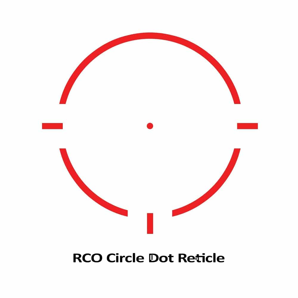 The big ring helps you find your target fast. The small dot allows for more precision.