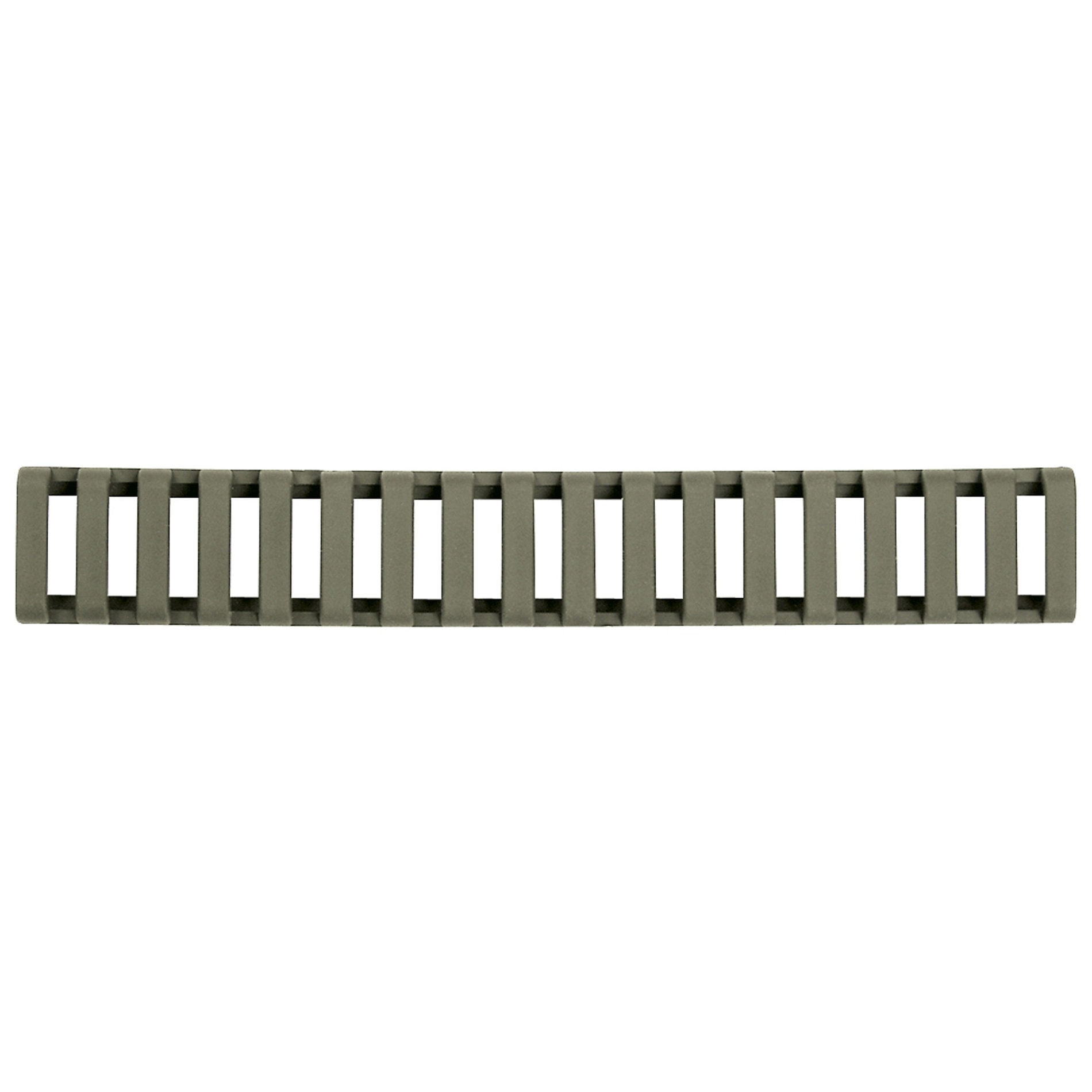 Unknown Ergo Picatinny 18 Slot Rubber Rail Protector - 3 Pack - Various Colors - OD Green (Color: OD Green)