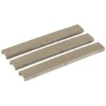 Ergo Picatinny 18 Slot Textured Slim Picatinny Rail Cover - 3 Pack