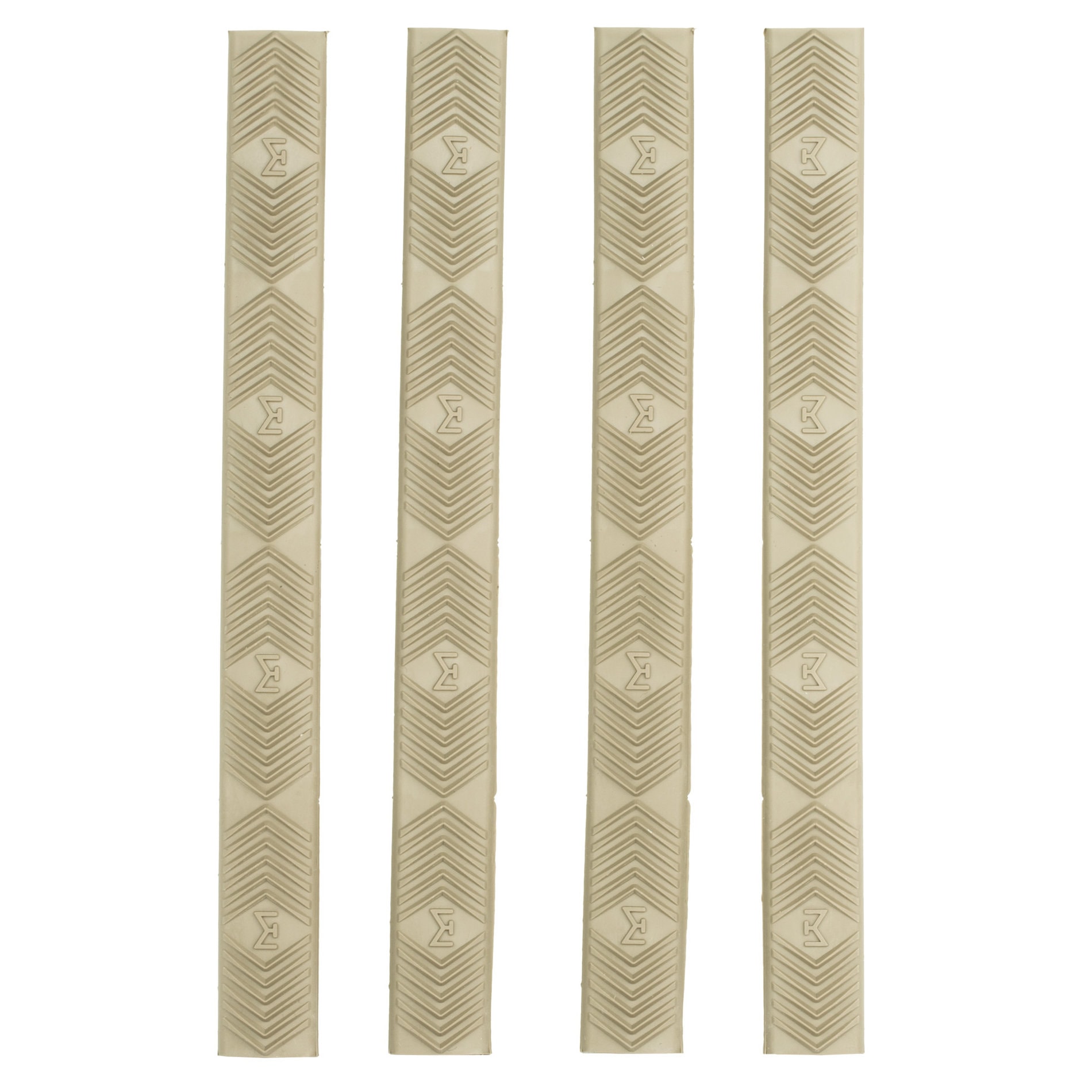 Unknown Ergo WedgeLok Rubber Rail Cover - M-LOK  - 4 Pack - 4 Colors Available - Dark Earth (Color: Dark Earth)