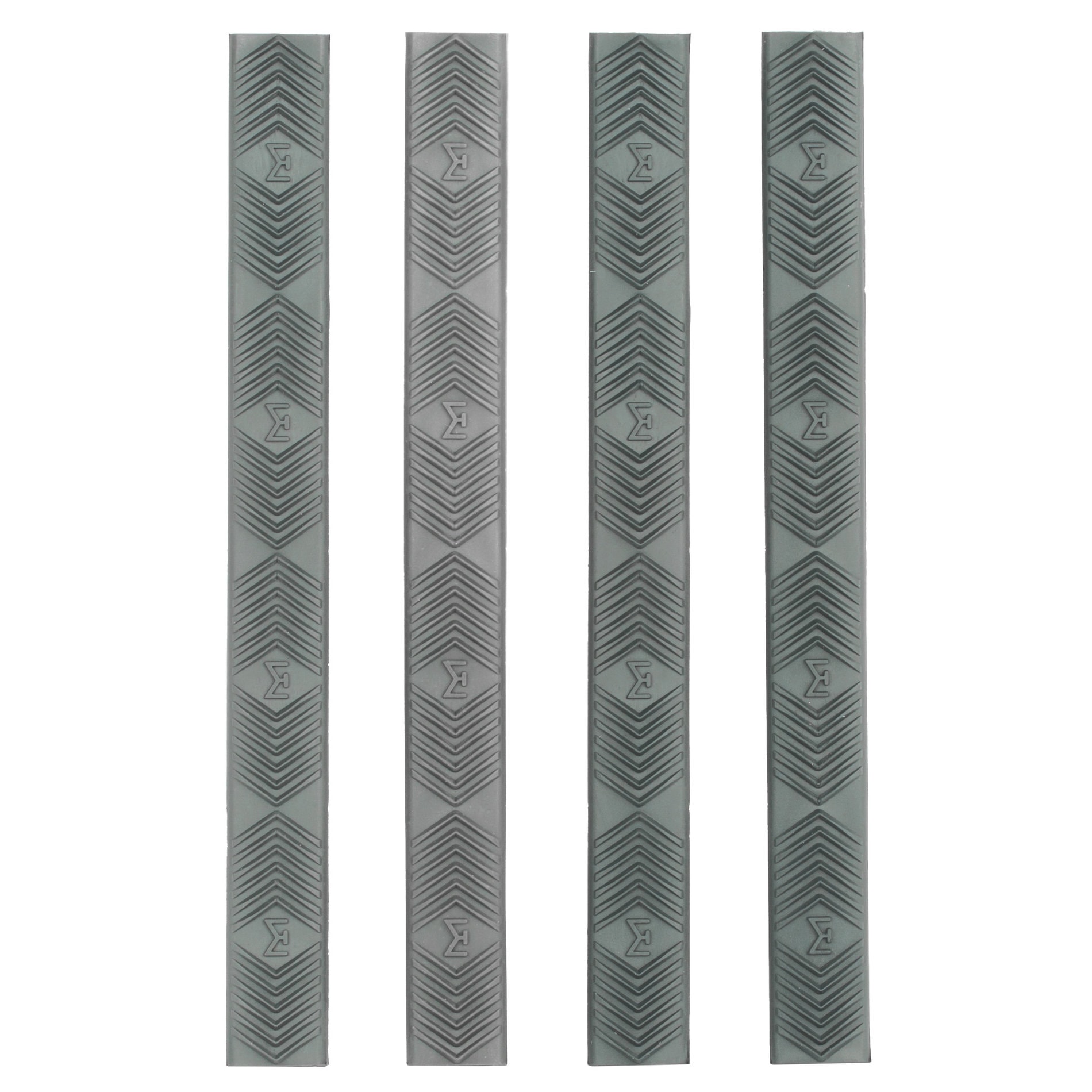 Unknown Ergo WedgeLok Rubber Rail Cover - M-LOK  - 4 Pack - 4 Colors Available - Graphite Grey (Color: Graphite Grey)