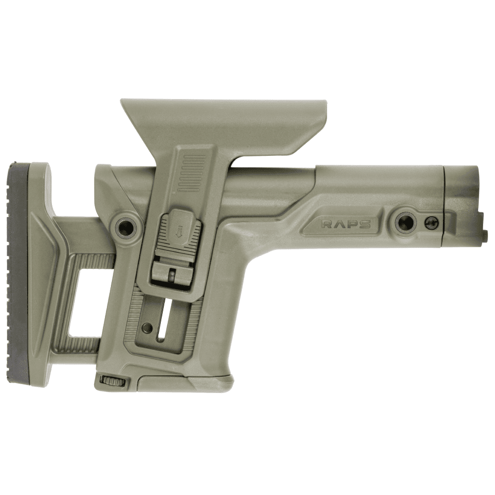 Unknown FAB Defense RAPS AR-15 Buttstock - Rapid Adjustment Precision Stock - OD Green (Color: OD Green)