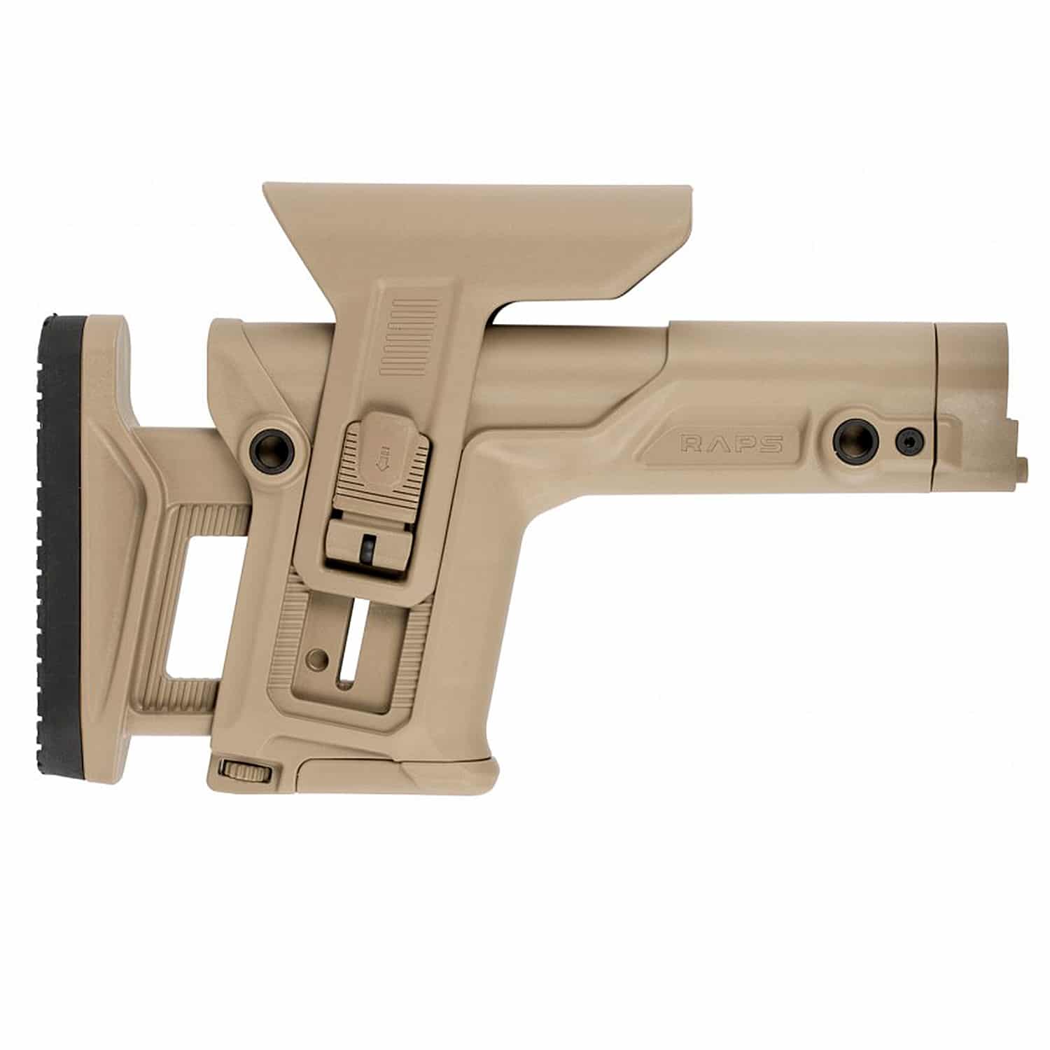 Unknown FAB Defense RAPS AR-15 Buttstock - Rapid Adjustment Precision Stock - Flat Dark Earth (Color: Flat Dark Earth)