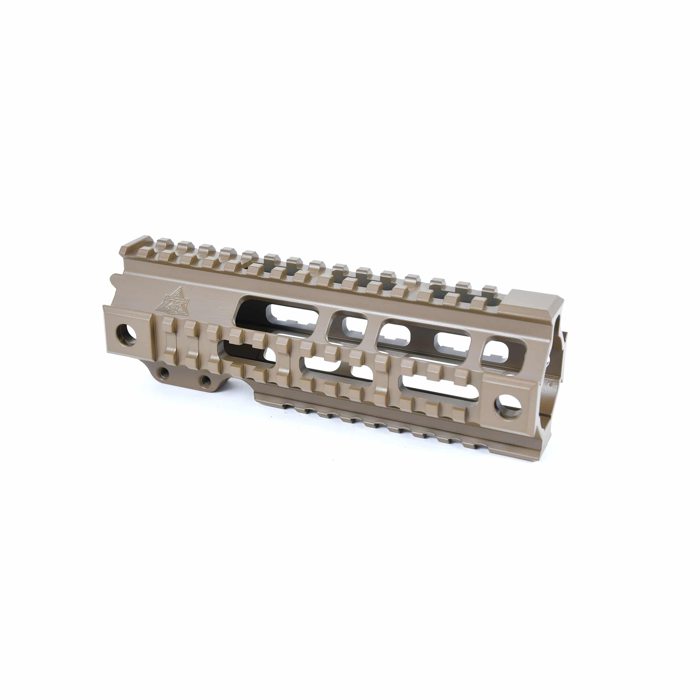 Unknown AT3(TM) Pro Quad Rail Free Float AR-15 Handguard - 7, 9, 12, & 15 Inch - Picatinny - Flat Dark Earth, 7 Inch (Color: Flat Dark Earth, Length: 7 Inch)