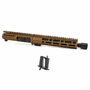 AT3™ 10.5 Inch Assembled PCC AR-15 Upper – 9mm 10.5 Inch Faxon Firearms Barrel – No BCG/CH – w/Sylvan Magazine Block