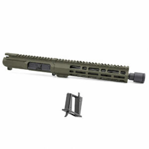 AT3™ 10.5 Inch Assembled PCC AR-15 Upper – 9mm 10.5 Inch Faxon Firearms Barrel – No BCG/CH – w/Sylvan Magazine Block
