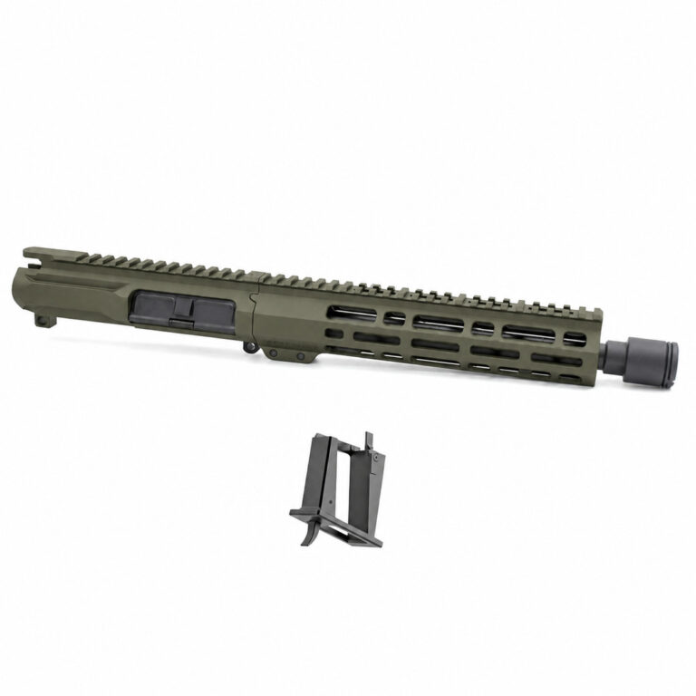 AT3™ 10.5 Inch Assembled PCC AR-15 Upper – 9mm 10.5 Inch Faxon Firearms Barrel – No BCG/CH – w/Sylvan Magazine Block