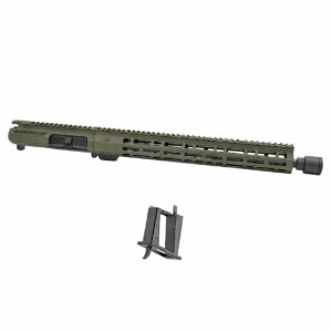 AT3™ 16 Inch Assembled AR-15 PCC Upper – 9mm 16 Inch Faxon Firearms Barrel – No BCG/CH - w/Sylvan Magazine Block - 8 Colors