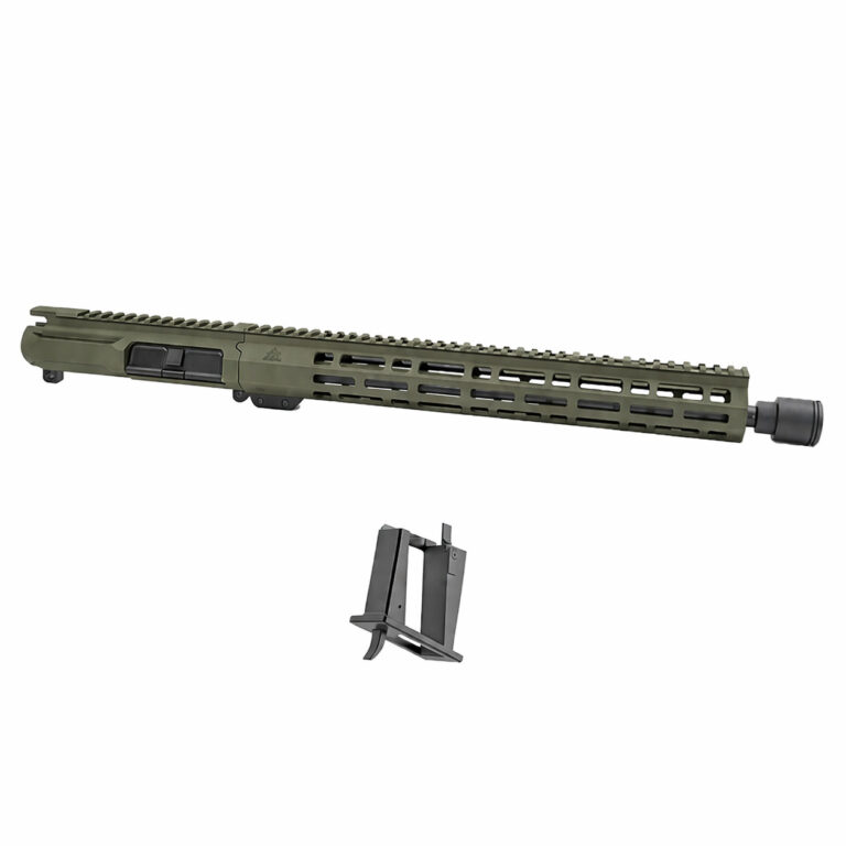 AT3™ 16 Inch Assembled AR-15 PCC Upper – 9mm 16 Inch Faxon Firearms Barrel – No BCG/CH - w/Sylvan Magazine Block - 8 Colors