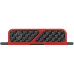 Open Box Return - Fortis Billet Dust Cover with Carbon Fiber Inserts - Red