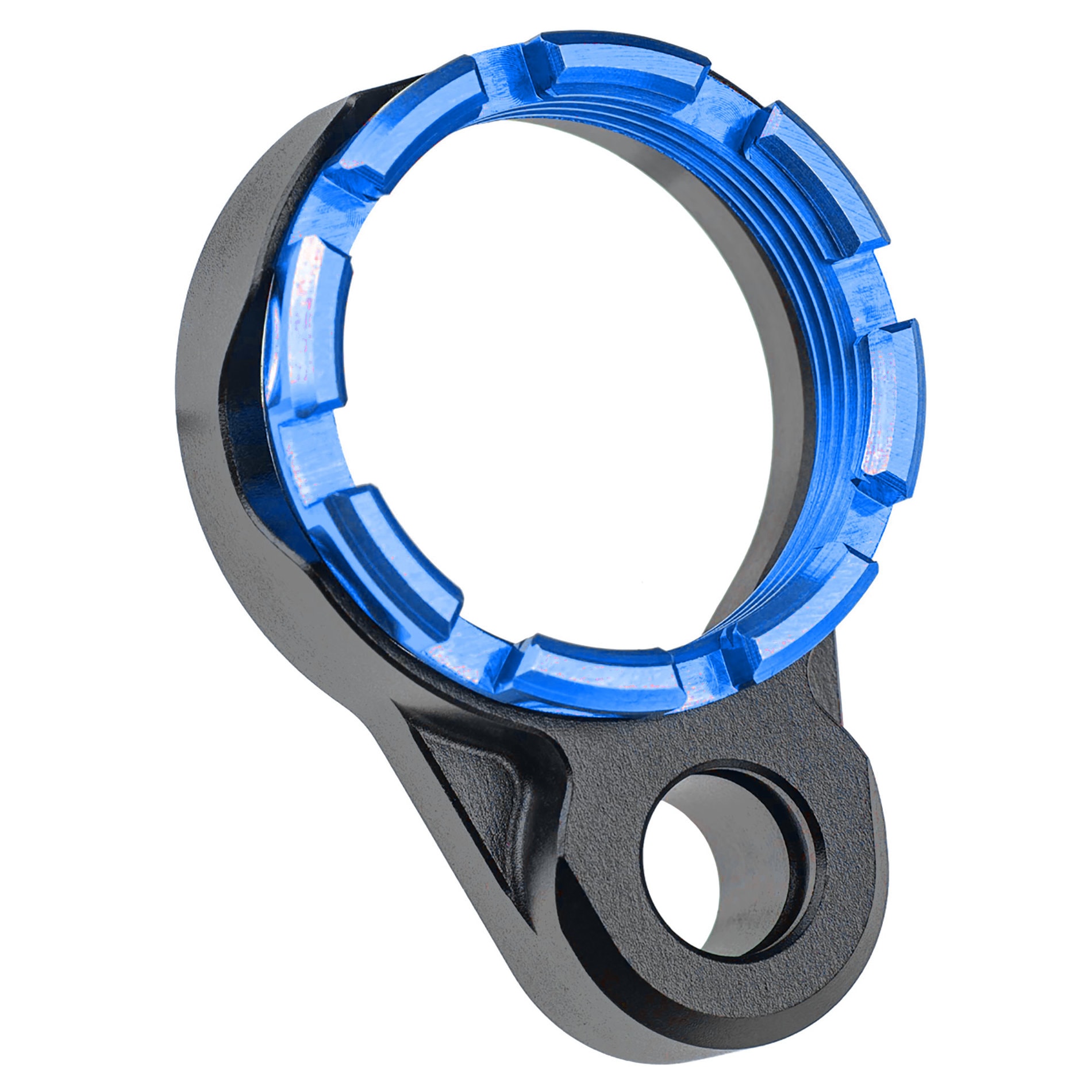 Unknown Fortis K1 Enhanced End Plate with Tapered Castle Nut for AR-15 - Blue (Color: Blue)