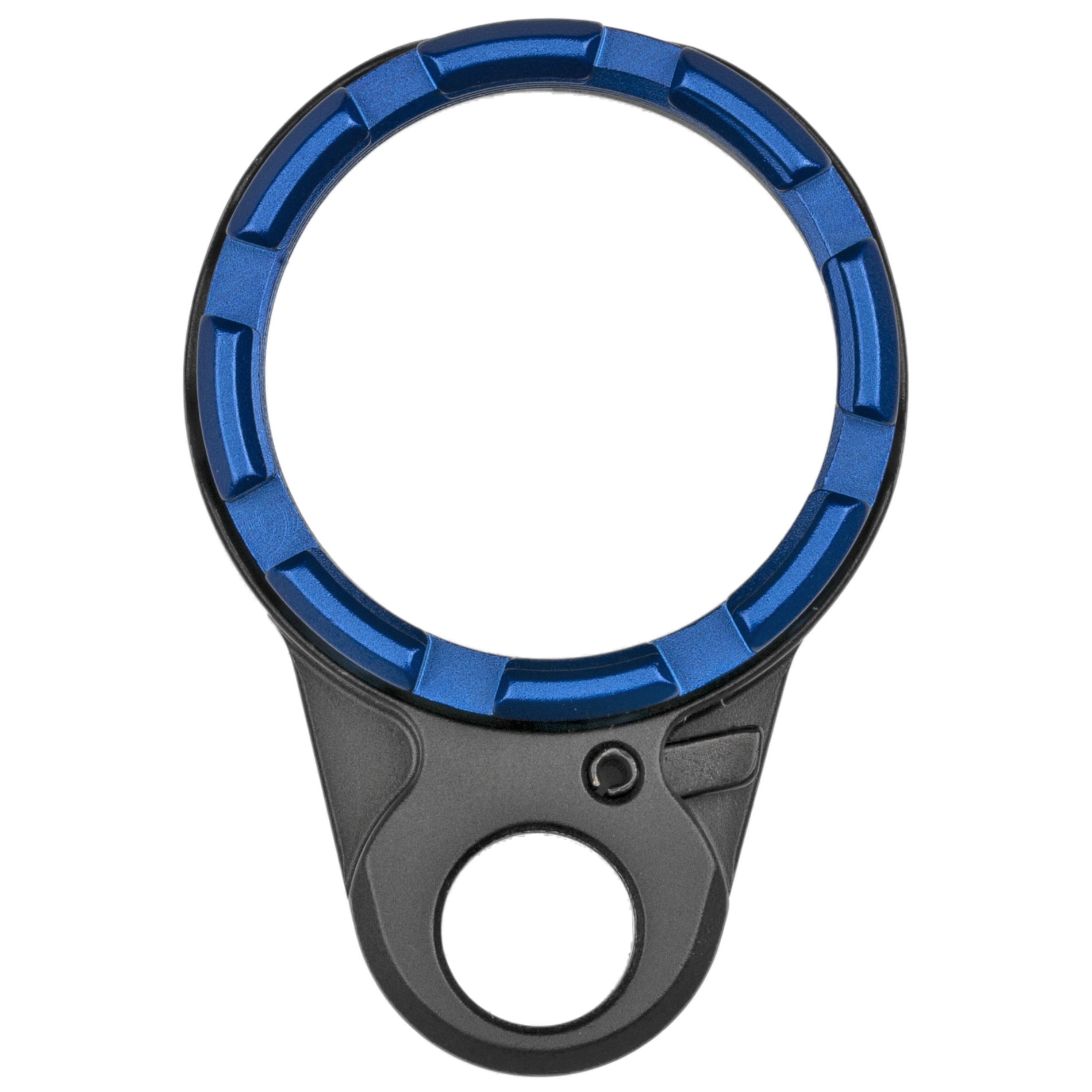 Unknown Fortis K2 Enhanced End Plate with Locking Lever and Castle Nut - Blue (Color: Blue)