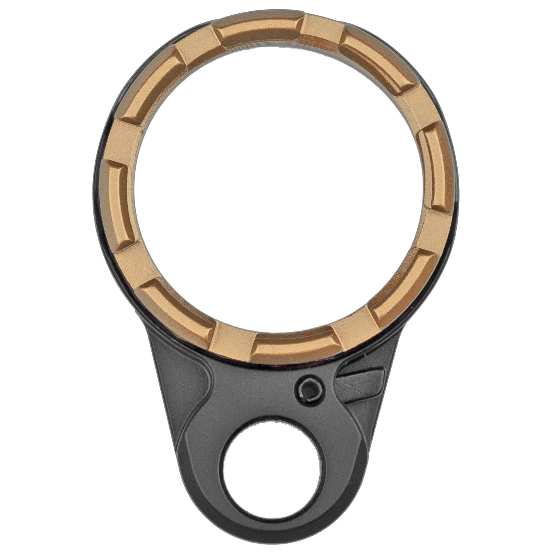 Unknown Fortis K2 Enhanced End Plate with Locking Lever and Castle Nut - Flat Dark Earth (Color: Flat Dark Earth)