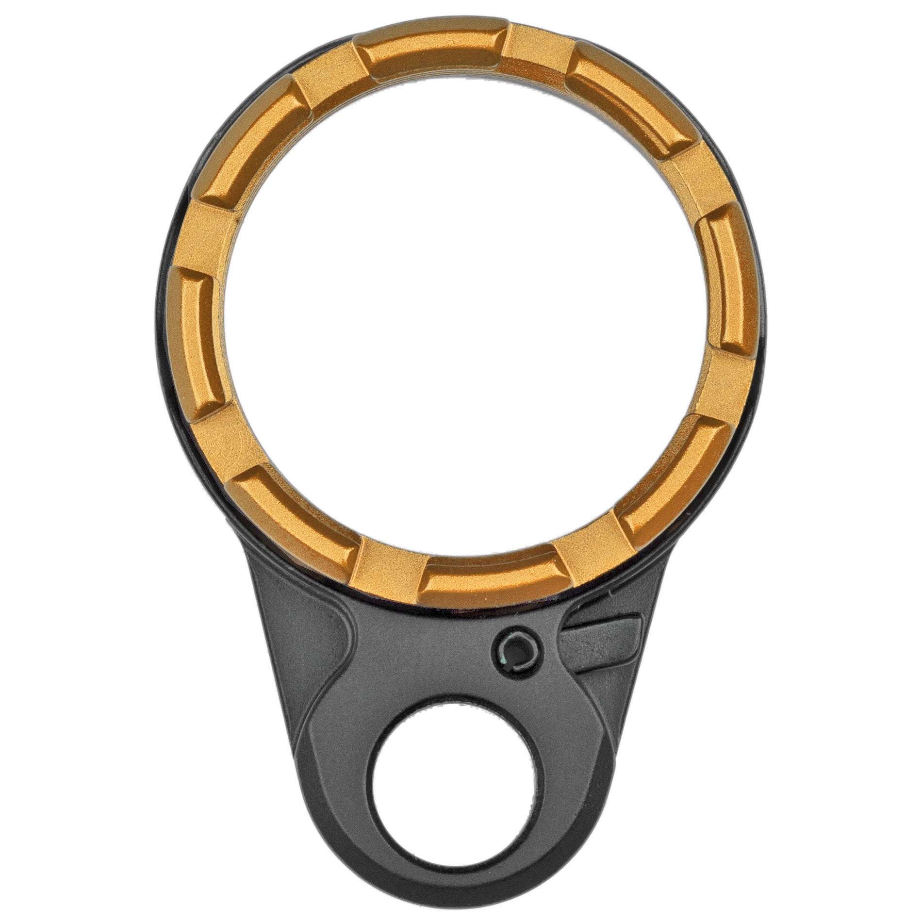 Unknown Fortis K2 Enhanced End Plate with Locking Lever and Castle Nut - Gold (Color: Gold)