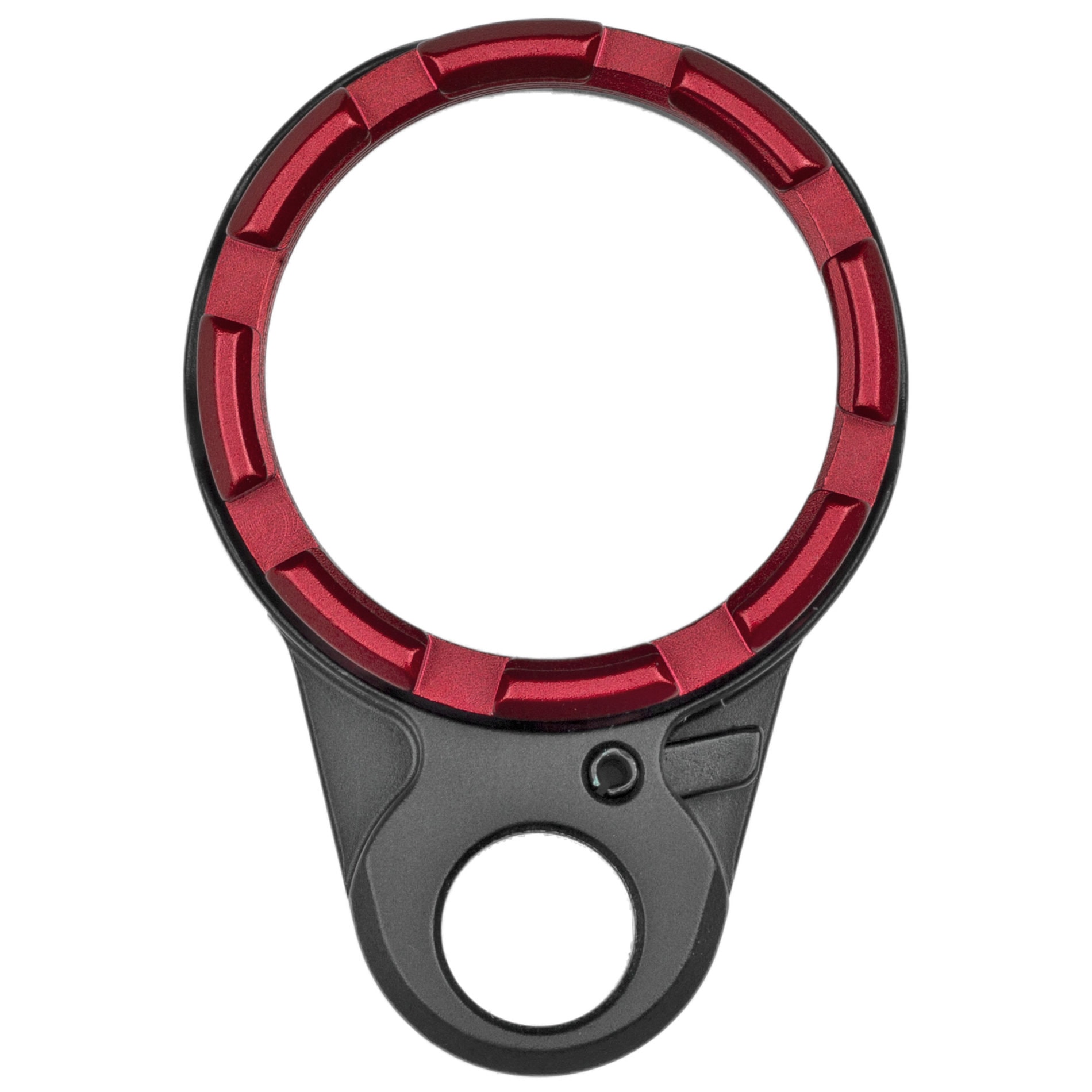 Unknown Fortis K2 Enhanced End Plate with Locking Lever and Castle Nut - Red (Color: Red)