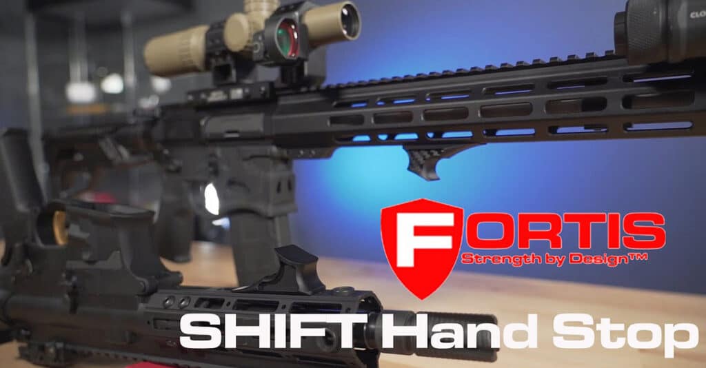Fortis SHIFT Reversible Hand Stop - M-LOK - Carbon Fiber