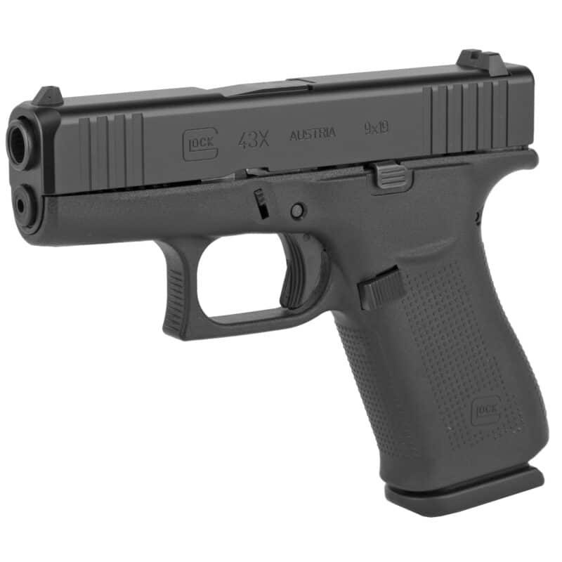 Glock 43X Subcompact 9mm Pistol - 10 Round - 2 Magazines