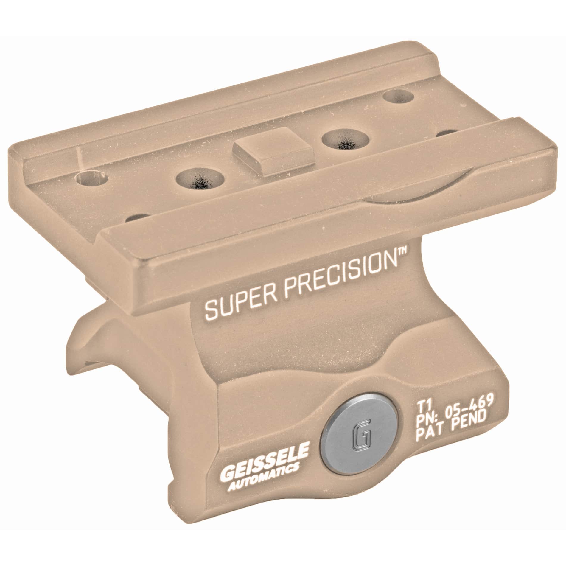 Unknown Geissele Automatics Super Precision Mount for Aimpoint T1 Pattern Red Dot Sights (Color: Desert Dirt Color, Mount Height: Lower 1/3 Co-Witness)