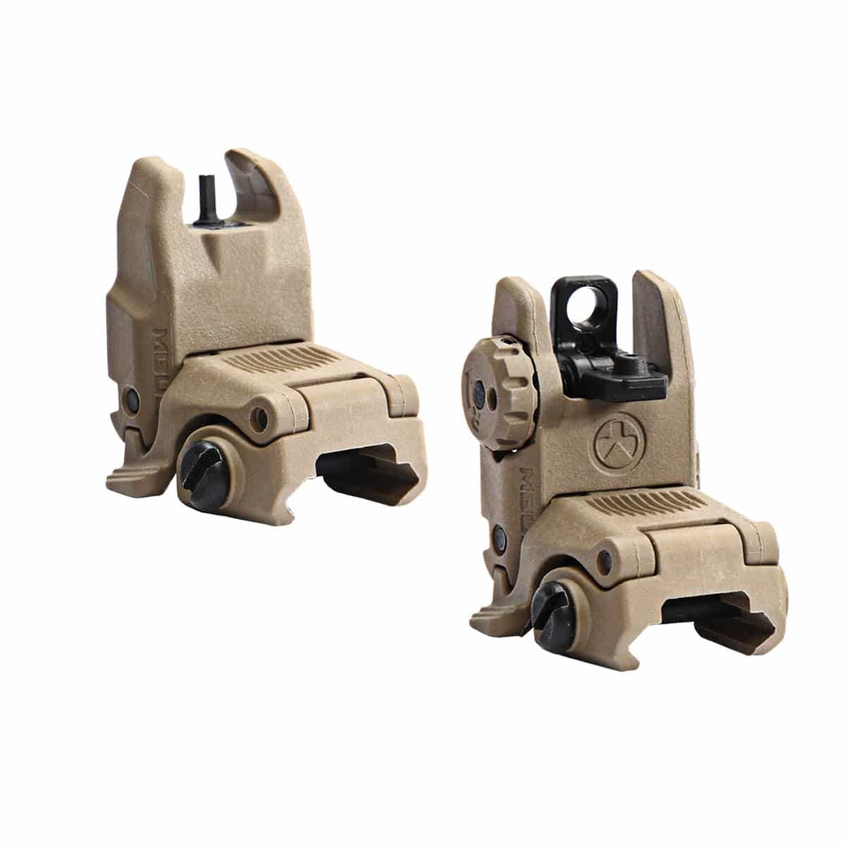 Unknown Magpul MBUS Front And Rear AR-15 Back-Up Sight Kit - Gen 2 - Flat Dark Earth (Color: Flat Dark Earth)