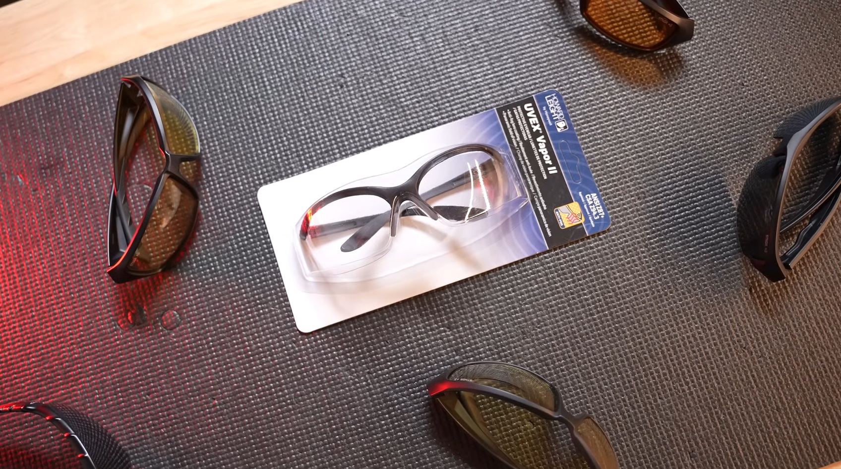 Basic clear safety glasses for shooting