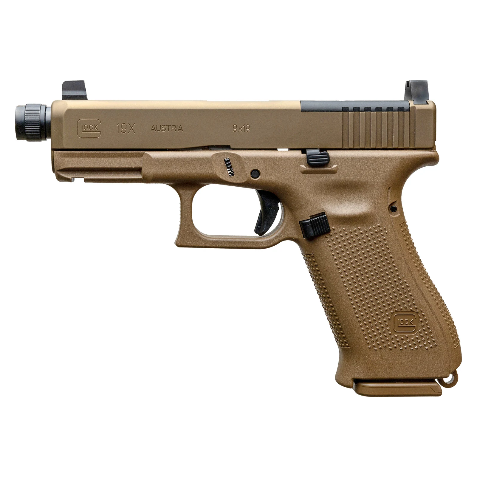 Glock G19X MOS Gen5 9mm Pistol - Threaded Barrel - 19 Rounds