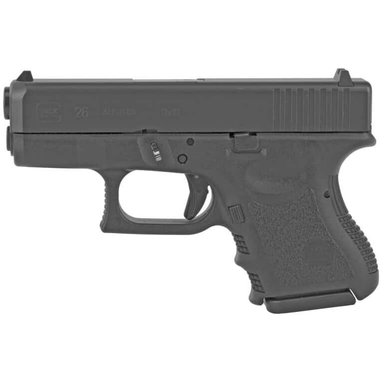 Glock 26 Gen3 9mm Sub-Compact Pistol – 10 Round – 2 Magazines