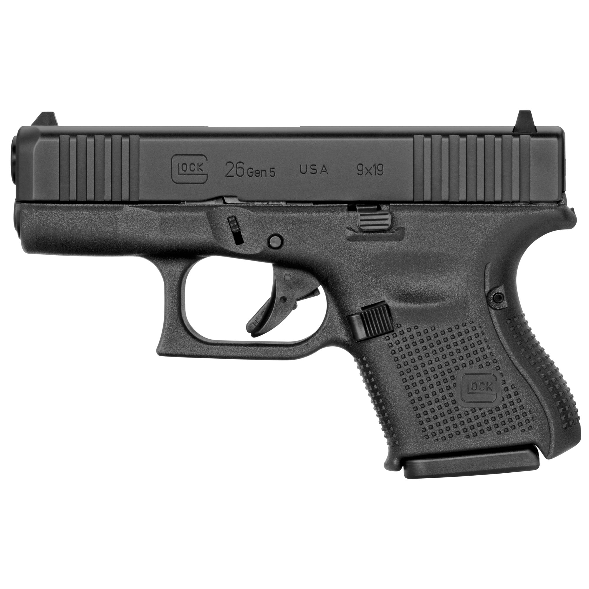 GLOCK 26 ハンドガン 9x19 Glock 26 Gen5 9mm Sub-Compact Pistol – 10 Round – 3 Magazines