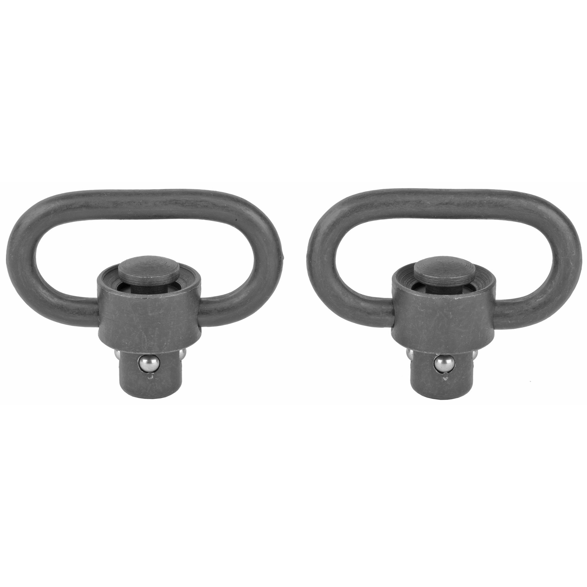 Unknown GrovTec Heavy Duty Push Button QD Sling Swivel Set - Black (Color: Black)
