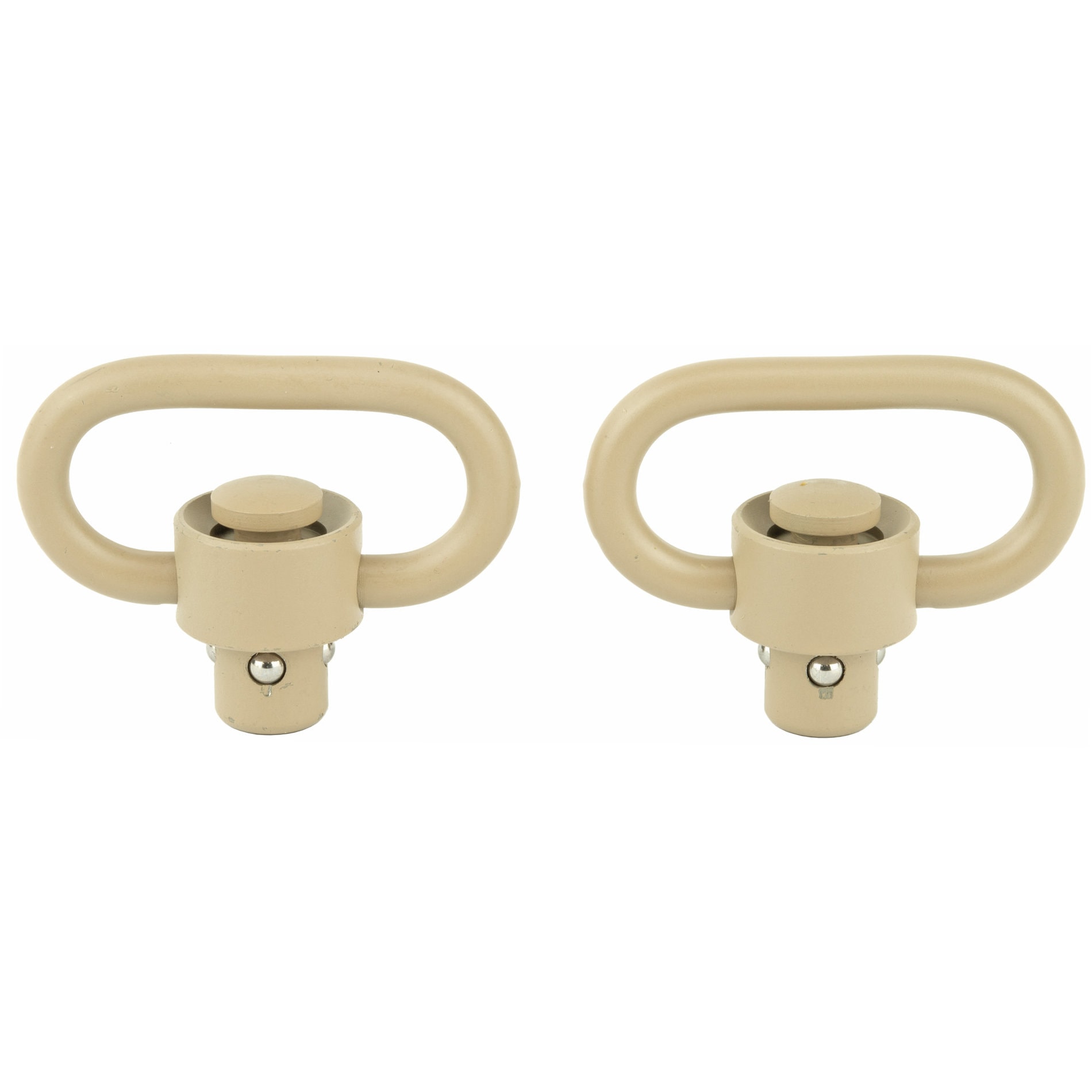 Unknown GrovTec Heavy Duty Push Button QD Sling Swivel Set - Desert Sand (Color: Desert Sand)