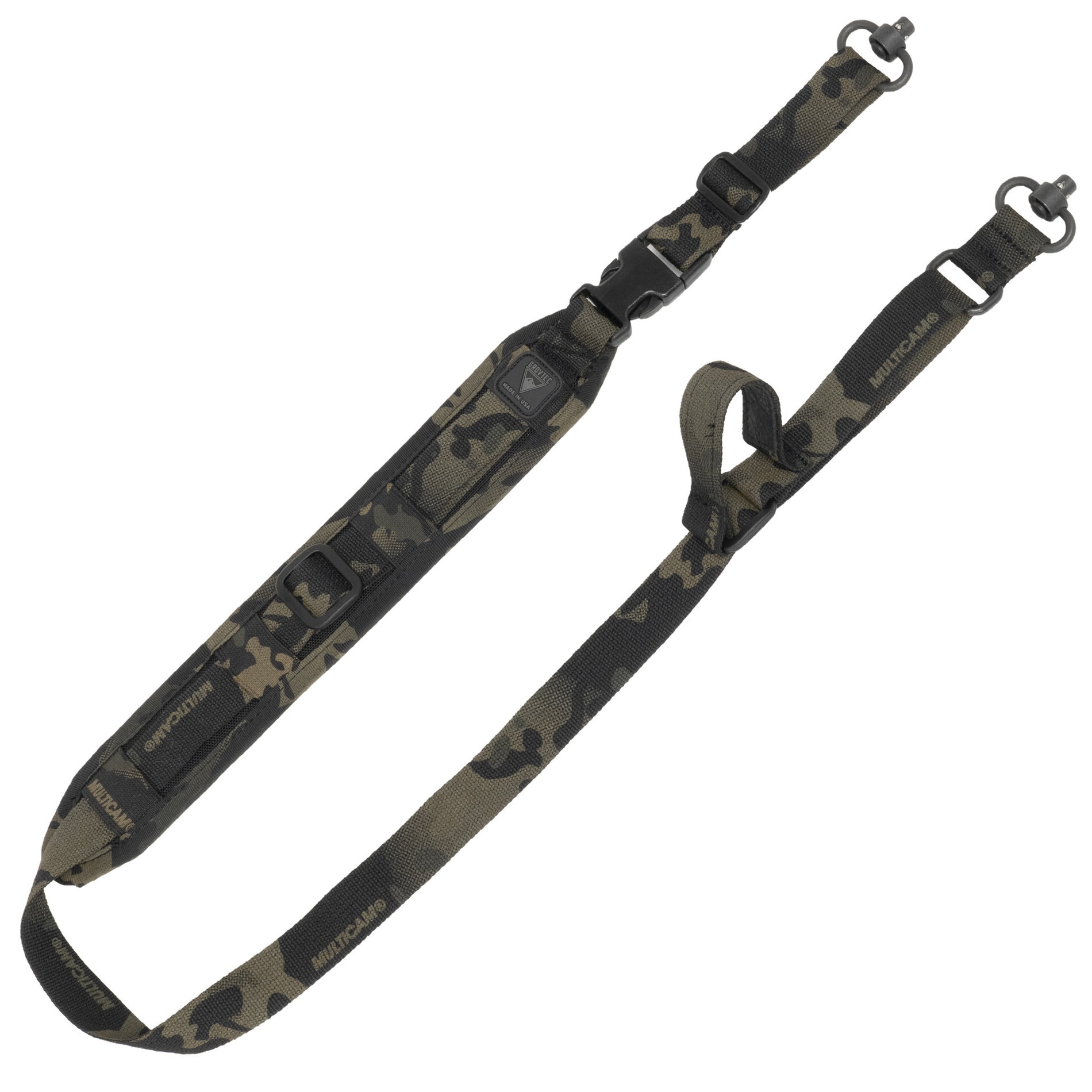 Unknown GrovTec Padded 2 Point Sentinel Sling with QD Swivels - Multicam Black (Color: Multicam Black)