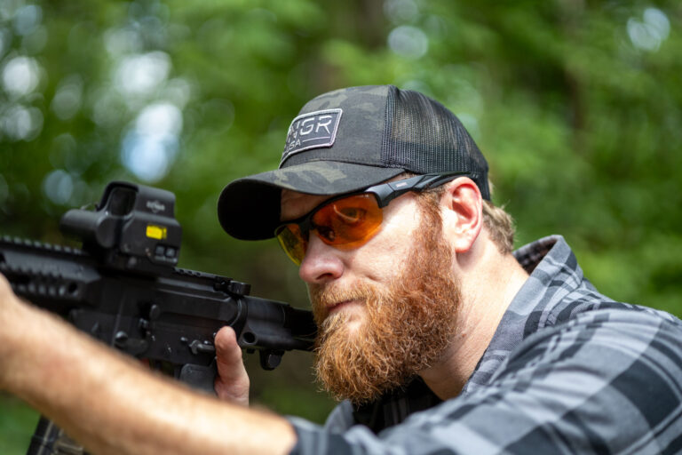 STNGR HiSpeed® BrightEdge Orange Shooting Glasses