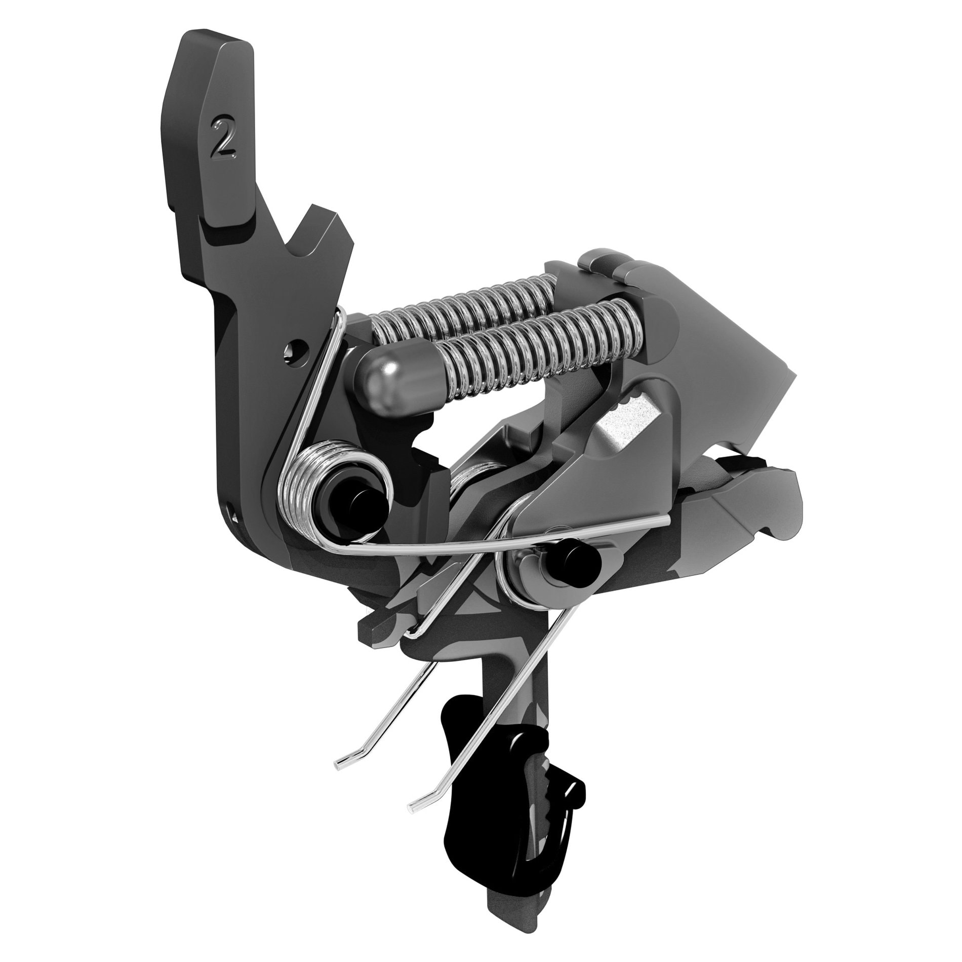 Unknown Hiperfire X2S 3.5lb 2-Stage Drop-In AR-15 Trigger -  Flat or Curved - Flat with HiperShoe (Trigger Bow: Flat with HiperShoe)