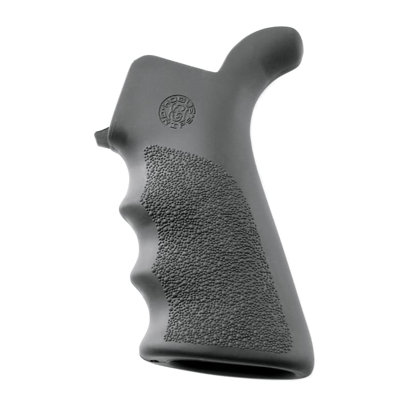 Unknown Hogue AR-15 Overmolded Beavertail Pistol Grip with Finger Grooves - Gray (Color: Gray)