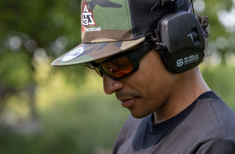 STNGR Ridge® BrightEdge Red Shooting Glasses - w/ Smoke or Clear Lenses