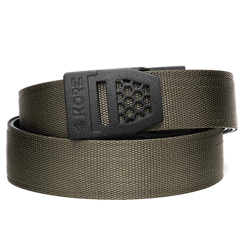 Unknown Kore Essentials 1.5 Inch Nylon EDC Gun Belt and Buckle - Ranger Green, X6 Black (Color: Ranger Green, Buckle: X6 Black)
