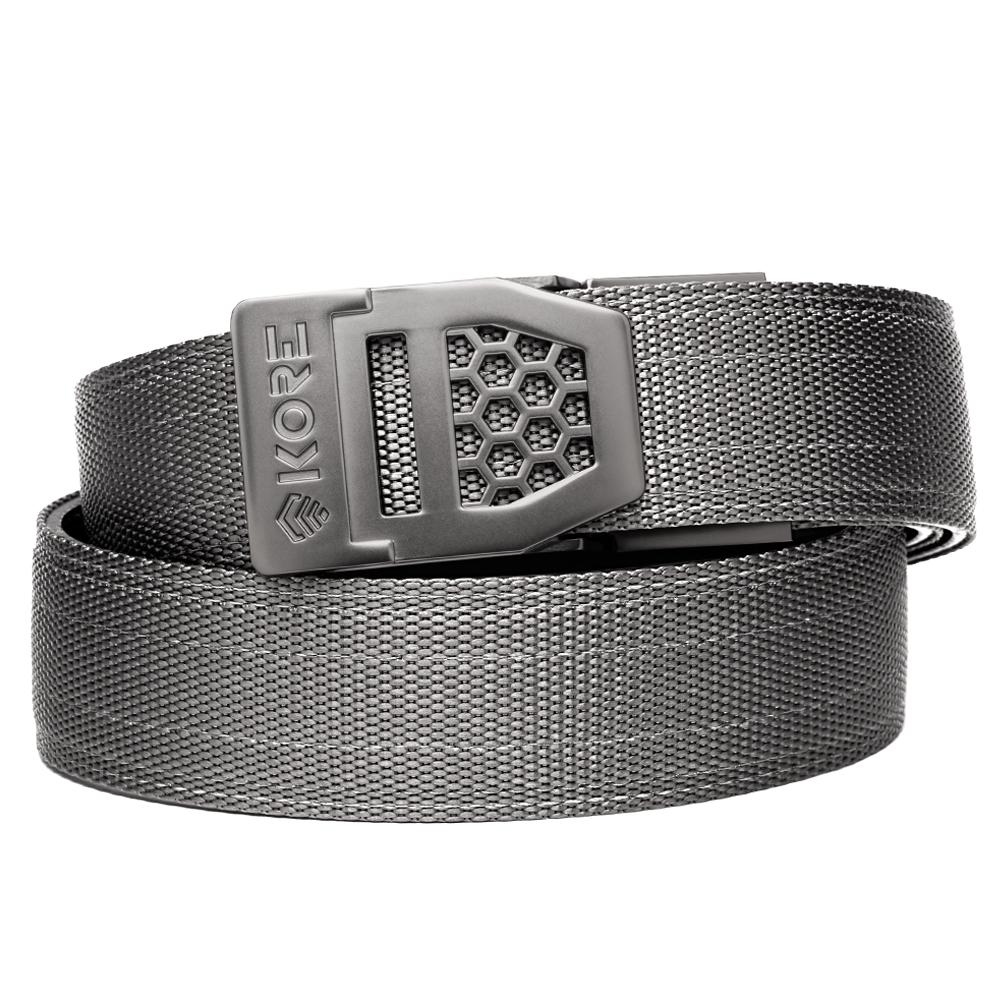 Unknown Kore Essentials 1.5 Inch Nylon EDC Gun Belt and Buckle - Gray, X6 Gunmetal (Color: Gray, Buckle: X6 Gunmetal)
