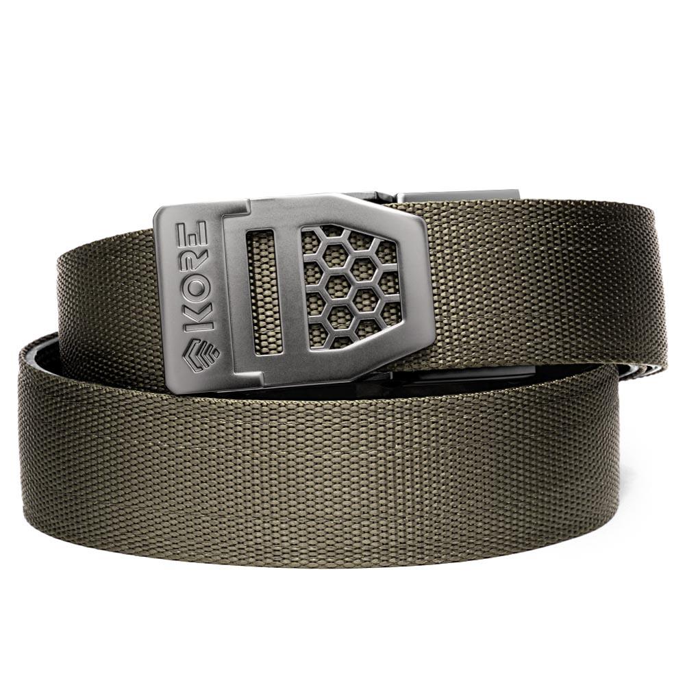 Unknown Kore Essentials 1.5 Inch Nylon EDC Gun Belt and Buckle - Ranger Green, X6 Gunmetal (Color: Ranger Green, Buckle: X6 Gunmetal)
