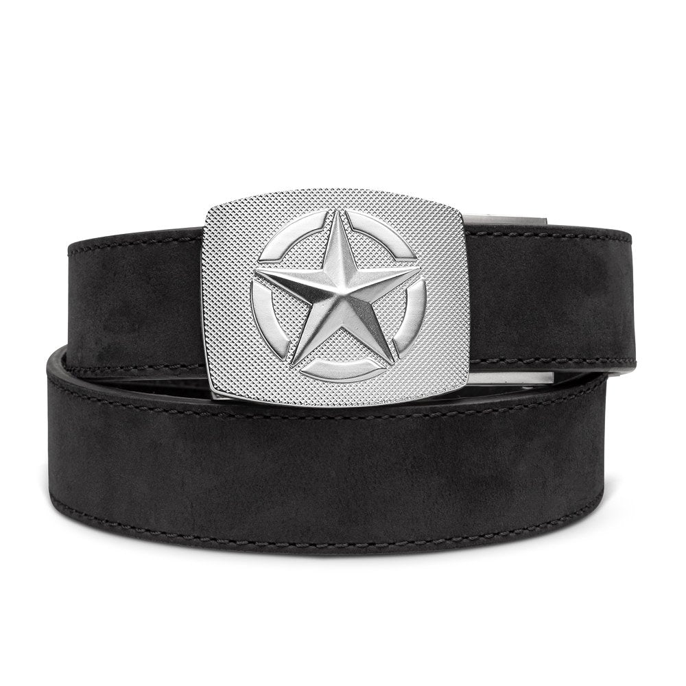 Unknown Kore Essentials 1.5 Inch Western EDC Gun Belt and Buckle - Black, Star (Color: Black, Buckle: Star)